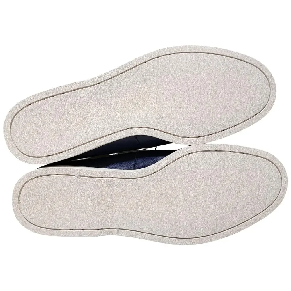 Club Room Men Elliot 2-Eye Casual Boat Shoe Size US 10.5M Navy Blue Two Tone